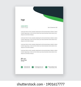 creative modern letter head templates for your project design with standard sizes.