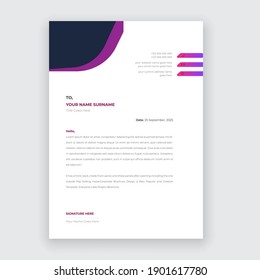 creative modern letter head templates for your project design with standard sizes.