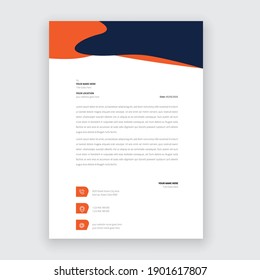 creative modern letter head templates for your project design with standard sizes.