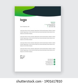 creative modern letter head templates for your project design with standard sizes.