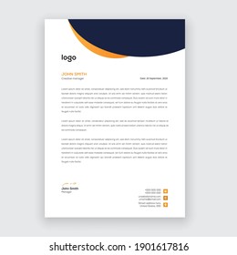 creative modern letter head templates for your project design with standard sizes.