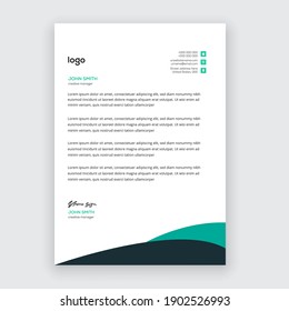 creative modern letter head templates for your project design with standard sizes.
