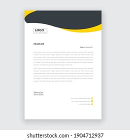 Creative and  modern letter head templates