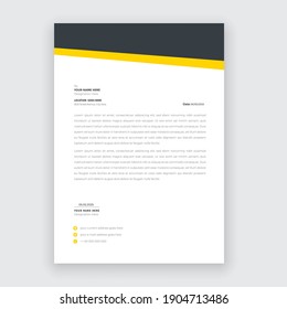 Creative and  modern letter head templates