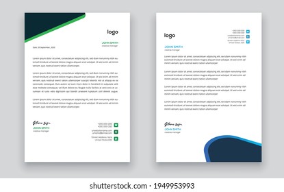 creative modern letter head templates for your project design, Vector illustration