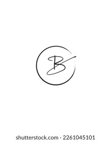 Plantilla de logotipo del vector B de letras modernas creativas 
