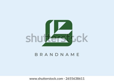 Creative and modern letter L leaf logo design vector template.