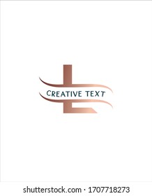 Creative modern letter L split monogram logo template, Vector logo for business and company identity 