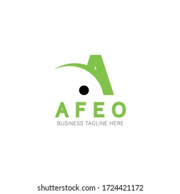 creative modern Letter A logo design template