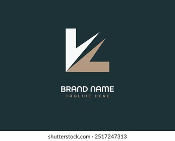 Criativa Moderna carta logotipo Design