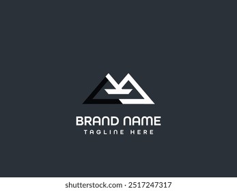 Criativa Moderna carta logotipo Design
