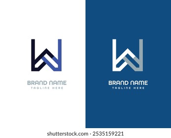Diseño de logotipo de carta moderno creativo