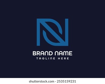 design de logotipo de carta criativo moderno