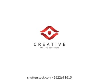 Diseño de logotipo de carta moderno creativo