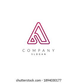 Creative and Modern A Letter logo Icon vector element Shape.