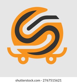 Creative and modern letter “S” logo inspired by skating motion and speed. The design features smooth curves and dynamic flow, symbolizing movement, energy, and performance. Perfect for sports brands, skating clubs, streetwear, active lifestyle businesses, and creative identities. Clean, minimal, and versatile for both digital and print use.