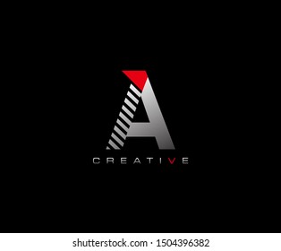 Creative Modern Letter A logo, Techno A Letter Logo Icon.