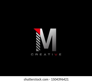 Creative Modern Letter M logo, Techno M Letter Logo Icon.