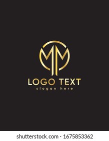 Creative modern letter MM logo template, Vector logo for business and company identity 