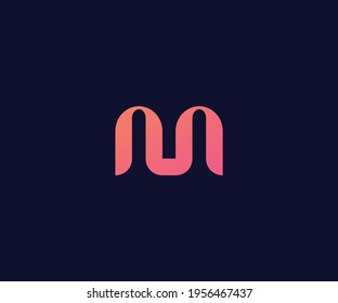 Creative and Modern Letter MU UM Logo Design Icon, MU Letter Initial Logo Design Template Vector Illustration 

