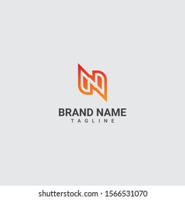 Creative and modern letter N logo design template elements.