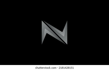 Creative and modern letter N logo design. N logo icon vector illustration.