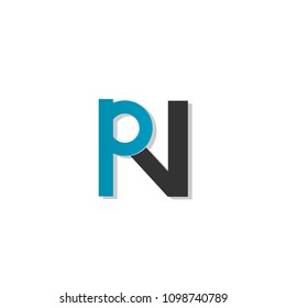 creative modern Letter N and R logotype icon sign symbol.flat design illustration vector.isolated background