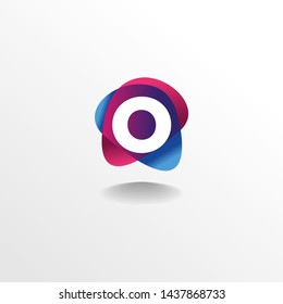 Creative and Modern Letter O Logo , Icon , Symbol with Colorful Fluid Design