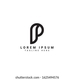 creative and modern letter p logo design template for business purpose