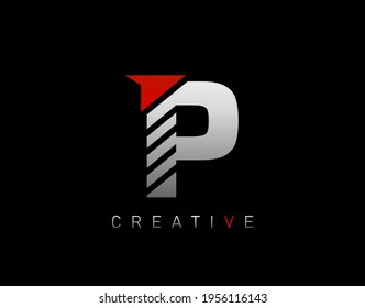 Creative Modern Letter P logo, Abstract P Letter Logo Icon.