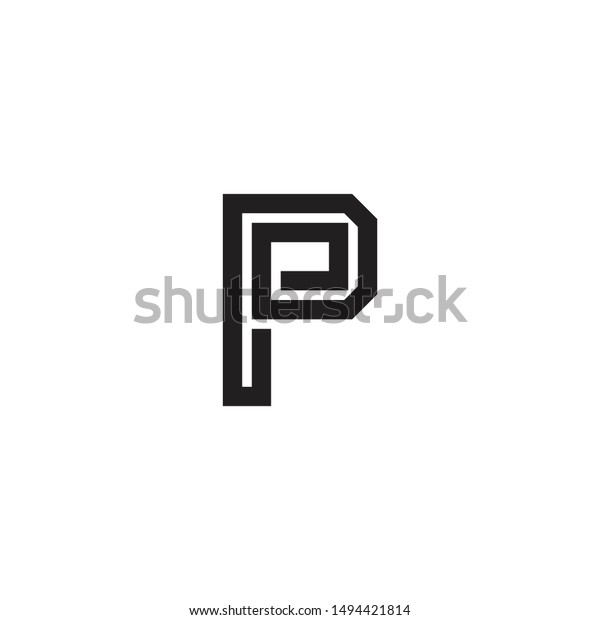 Creative Modern Letter P Vector Logo Stock Vector (Royalty Free ...