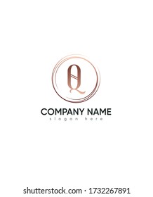 Creative modern letter Q logo template, Vector logo for business and company identity 