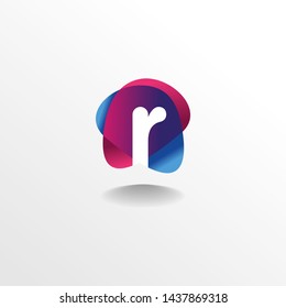 Creative and Modern Letter R Logo , Icon , Symbol with Colorful Fluid Design