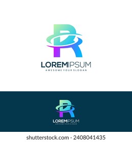 Creative and Modern Letter R Logo Design Vector Image