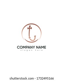 Creative modern letter T with Love sign logo template, Vector logo for business and company identity 