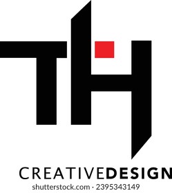 Creative Modern Letter TH Logo