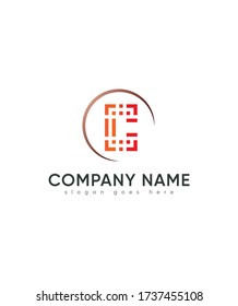 Creative modern letter type C logo template, Vector logo for business and company identity 
