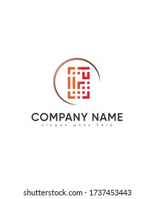 Plantilla de logotipo de tipo de letra G, logotipo de vectores para identidad empresarial y de empresa 