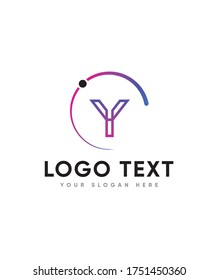 Creative modern letter type Y logo template, Vector logo for business and company identity 