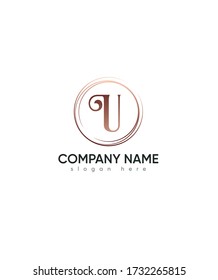 Creative modern letter U logo template, Vector logo for business and company identity 
