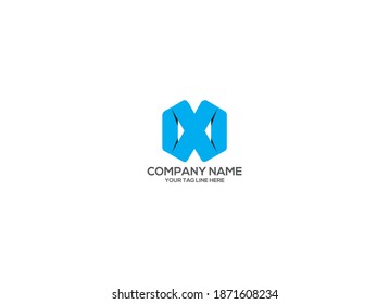 Creative Modern Letter X Template für ein Unternehmen.