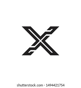 Creative Modern letter X. Vector logo icon template