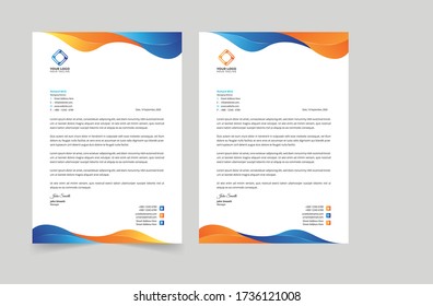 Creative Modern Letterhead design template