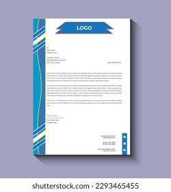 kreative und moderne Briefkopfdesign-Vorlage 