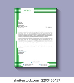 kreative und moderne Briefkopfdesign-Vorlage 