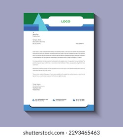 creative and modern letterhead design template 