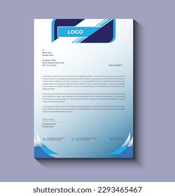 creative and modern letterhead design template 