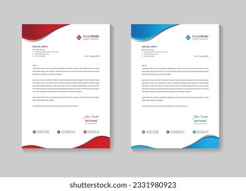 Plantilla De Diseño Creativo Y Moderno De Cabezas Letras Para Su Proyecto. Placa de diseño de membrete moderna corporativa Cabeza de letra, Cabezal de membrete, Diseño de membrete de negocios.