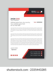 Creative modern letterhead design template, for your corporate company,  letter head, Business letterhead design bundle.