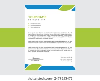 Kreative moderne Briefkopf-Design-Vorlage. #letterhead